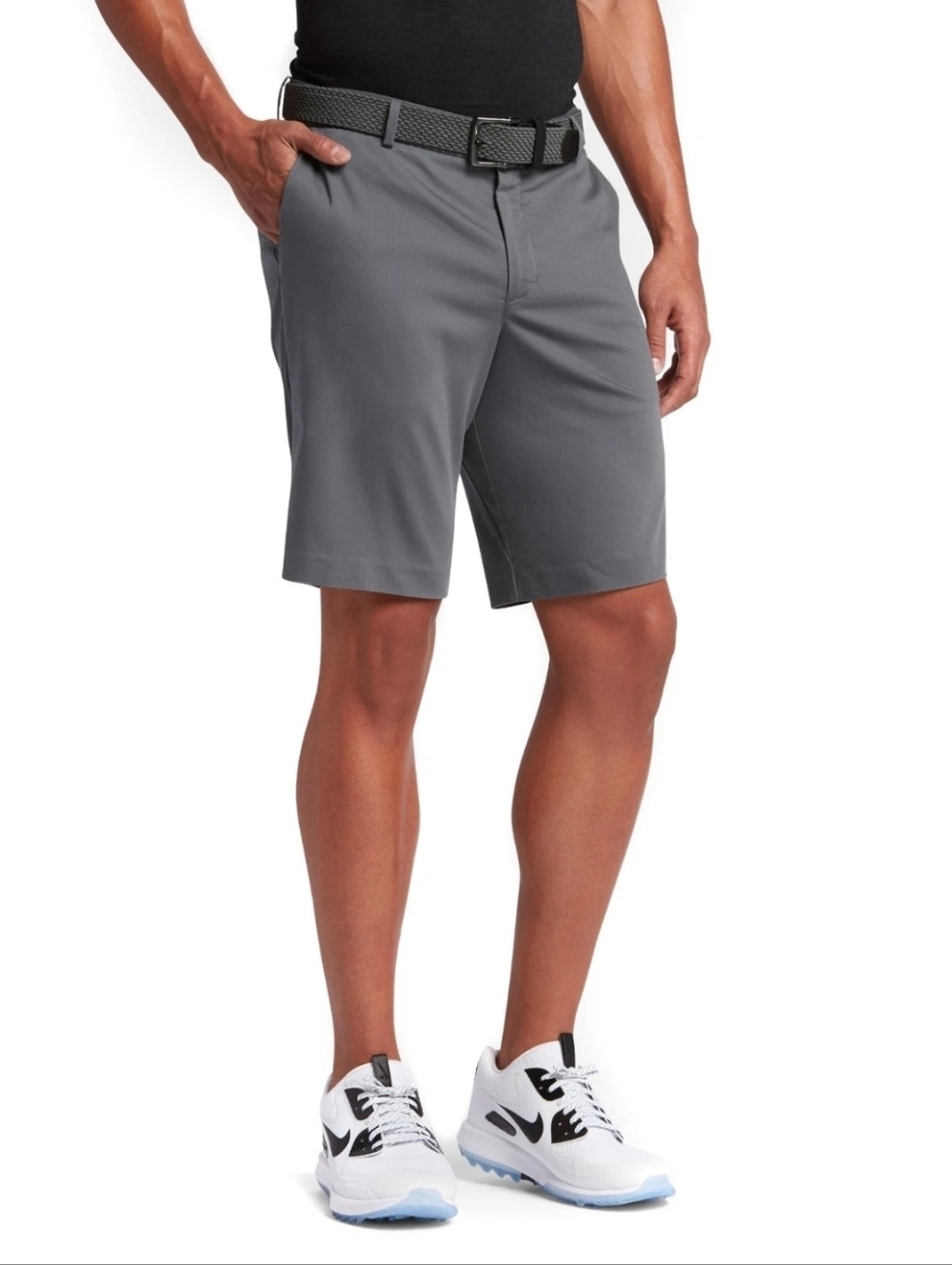 Nike Golf Tour Performance Athletic Dri-Fit Sweat Wicking Flat Front Shorts 32